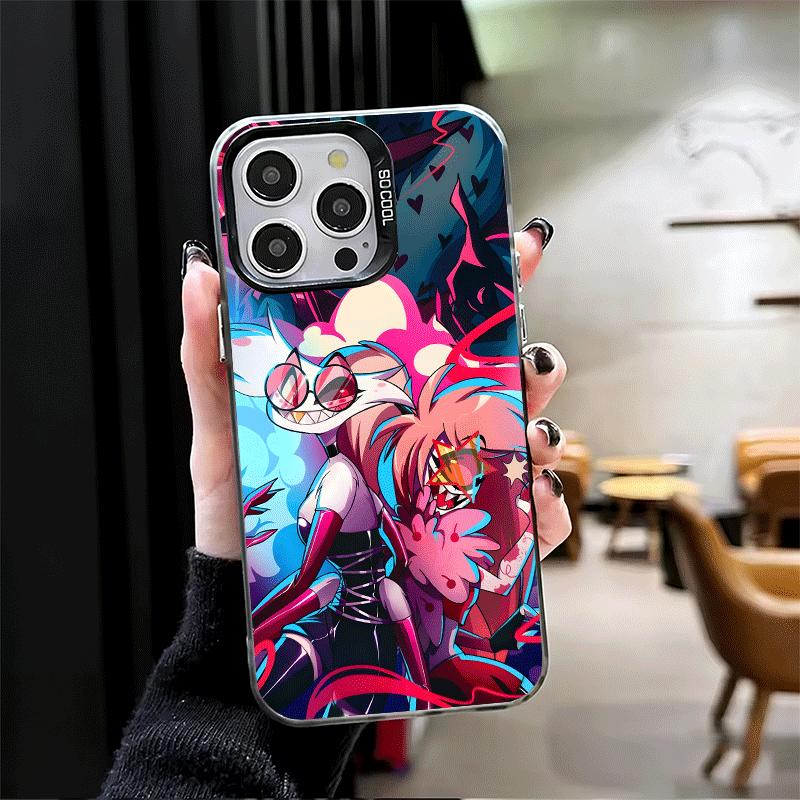 Шокозащитный чехол для телефона Hazbin Hotel Anime для iPhone 17 Air 16 16E 15 Pro Max 14 Plus 13 Mini 12 Задняя крышка Противоударный Fundas