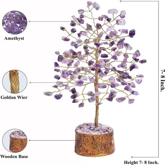 Драгоценный камень Денежное дерево Фэн-шуй Бонсай Чакра Балансировка Рейки Кристалл Исцеление Удача Духовное улучшение Декор