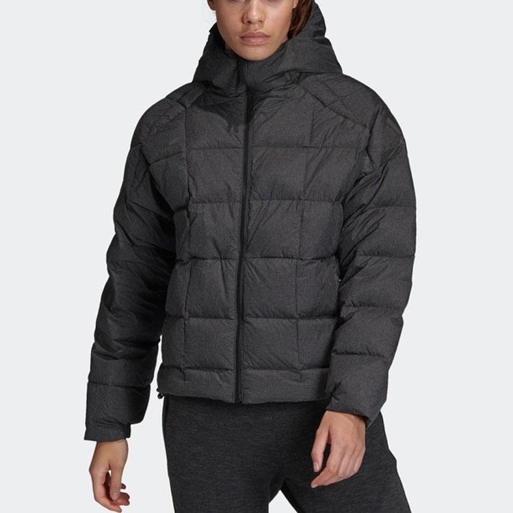 adidas Z.N.E Black Women's Short Down Hooded Jacket DZ1508