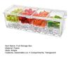 Контейнер для фруктов в холодильник с местом для льда, 4 прозрачных съемных отделения для хранения, салат, фрукты