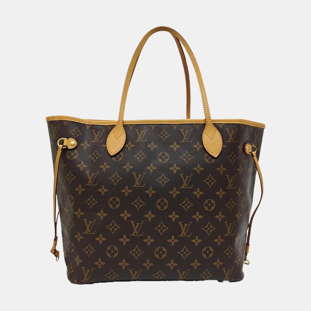 [Pre-Owned] Neverfull Mm Monogram Coated Canvas With Leather Trim Tote Bag - Very Good #PW6J6I