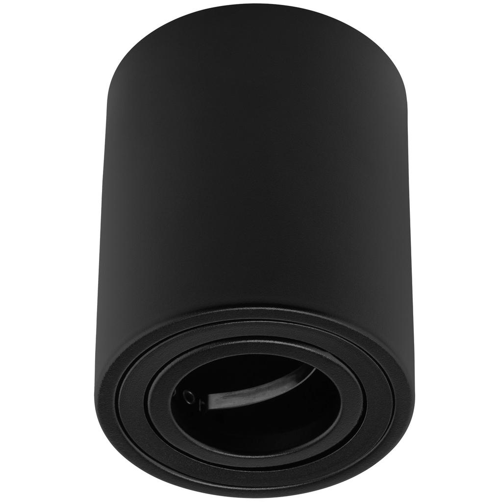 Surface-mounted Halogen Spot Tube Movable Fixture Amat- Gu10 Round Black 115mm