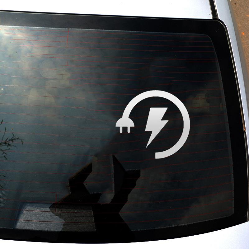 Электрическая вилка Форма автомобиля наклейка бампер лобовое стекло авто наклейка мотоцикл ноутбук водонепроницаемый грузовик автомобиль транспортные средства
