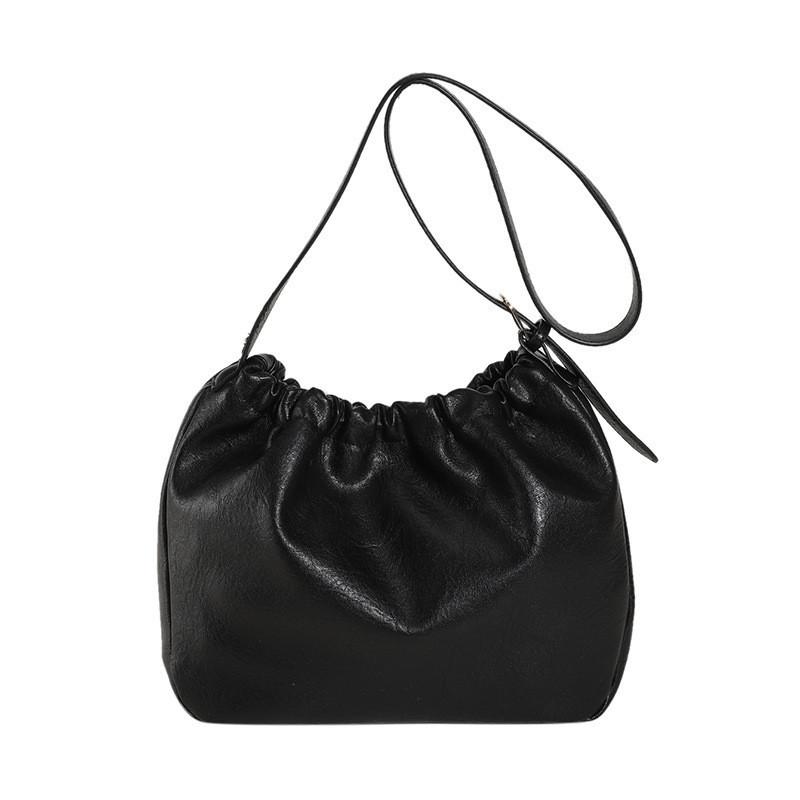 Элегантная сумка-ведро из искусственной кожи для женщин, модная уличная сумка на плечо с магнитной застежкой