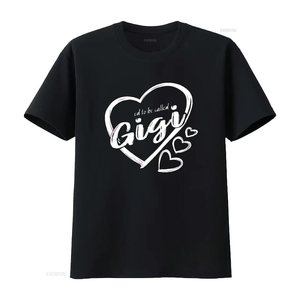 Blessed To Be Called Gigi Cute Heart Design Women s Plus Size Round Neck T Shirt Black 2X Large vintage Washed Stylish
