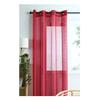 Voilage - Linwood - Rouge - 140 x 260 cm - 8 oeillets en métal - Oeko-Tex®