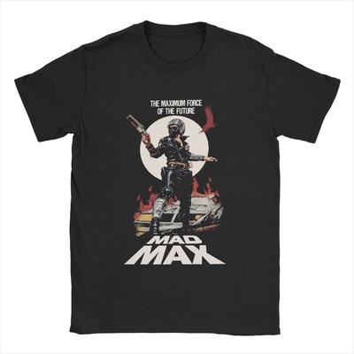 Mad Max Rockatansky George Miller Футболки Мужские Хлопок Винтажная Футболка Круглый Вырез Футболка С Коротким Рукавом Топы Печать
