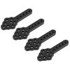 4pcs/set RC Car Shock Absorber Damper Mount Plate Adjustable Height for 1/10 Crawler (Black)