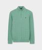 Свитер BROOKS BROTHERS с молнией на половину и косами (зеленый) (Bbwzmmg103)