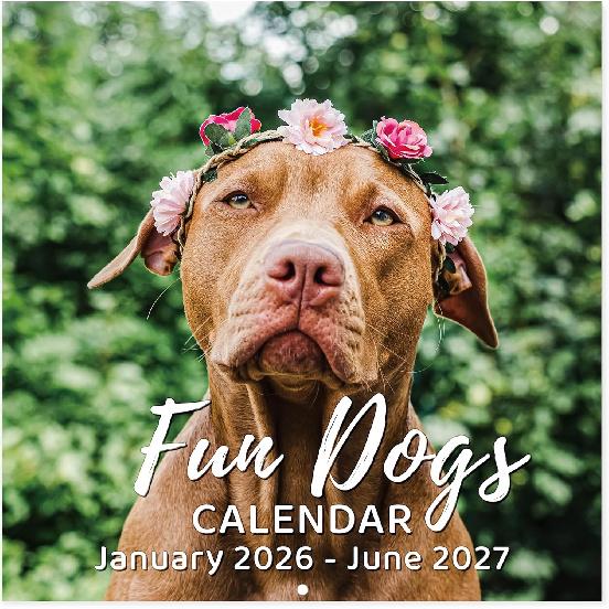 2026-2027 Calendar - 18-Month Wall Calendar 2026-2027 Funny Dog Calendars from Jan. 2026 - Jun. 2027, Calendar 2026 with Unruled Blocks, Holidays,