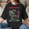 Leisure Power ChainsawUnisexs Anime TShirts Unisex Unisex Round Collar Pure Cotton T Shirt  Short Sleeve Tees Plus Size Tops