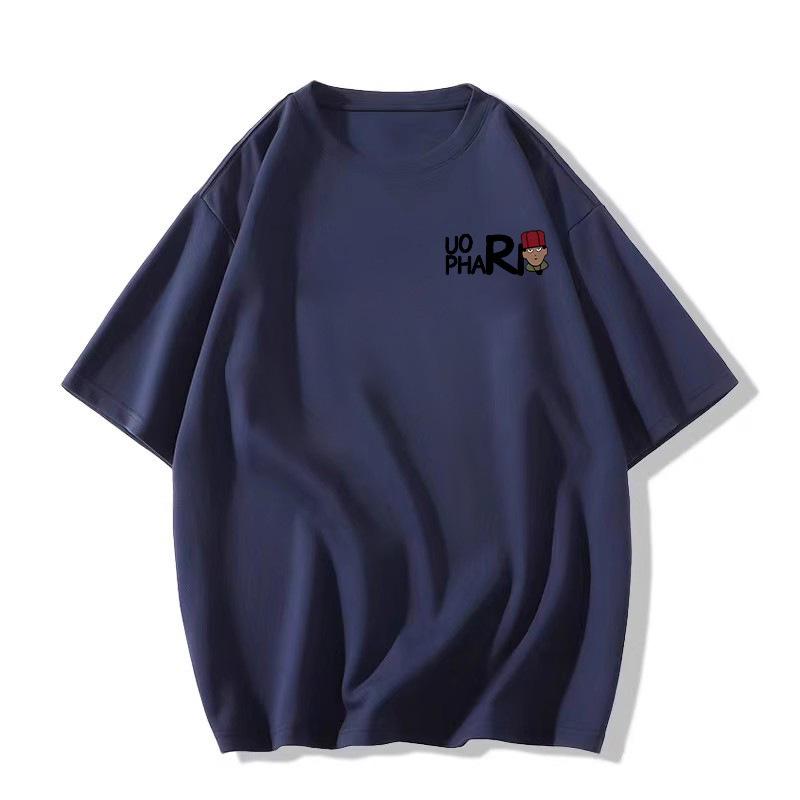 2025 Летняя женская футболка свободного кроя из чистого хлопка оверсайз с коротким рукавом для подростков