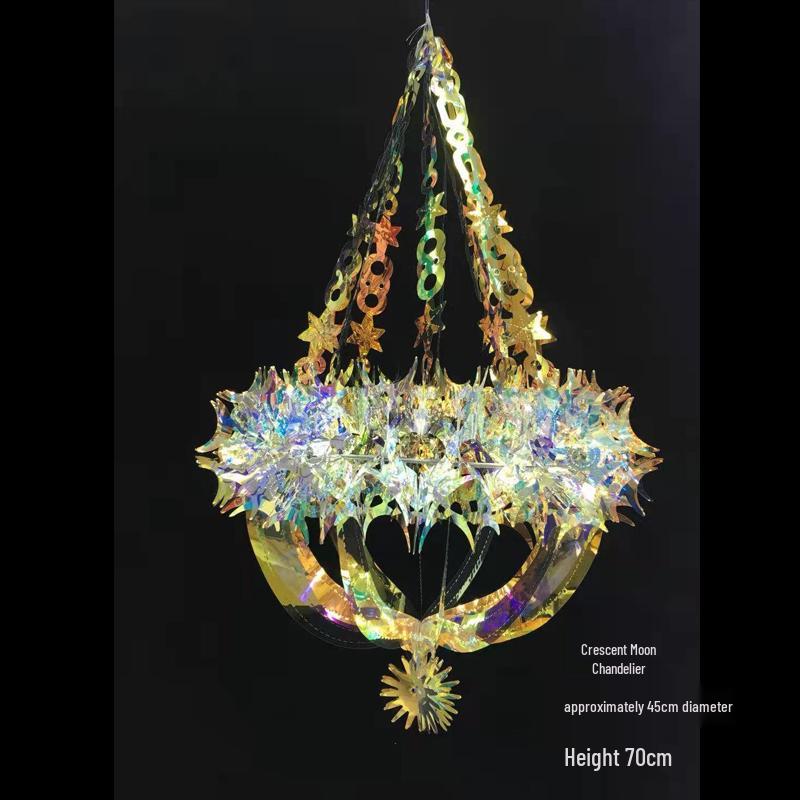 Iridescent Snowflake Honeycomb Ball Ornament - Colorful Christmas & Spring Decoration Prop