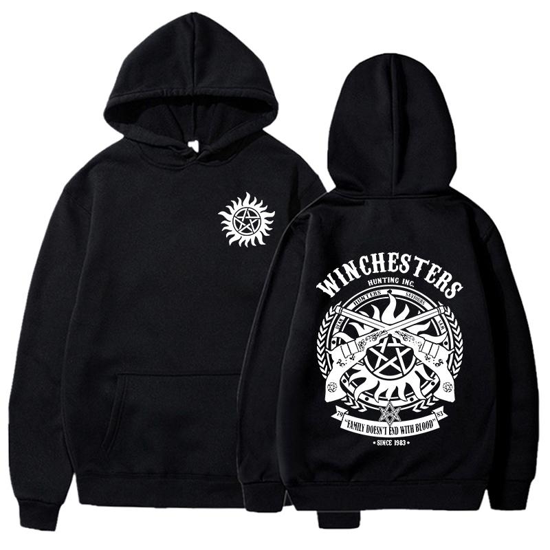 NEW Supernatural Printed Hoodie Women Men Fashion Autumn Winter Warm Sweatshirt Hip Hop Harajuku Streetwear Long Sleeve Pullover