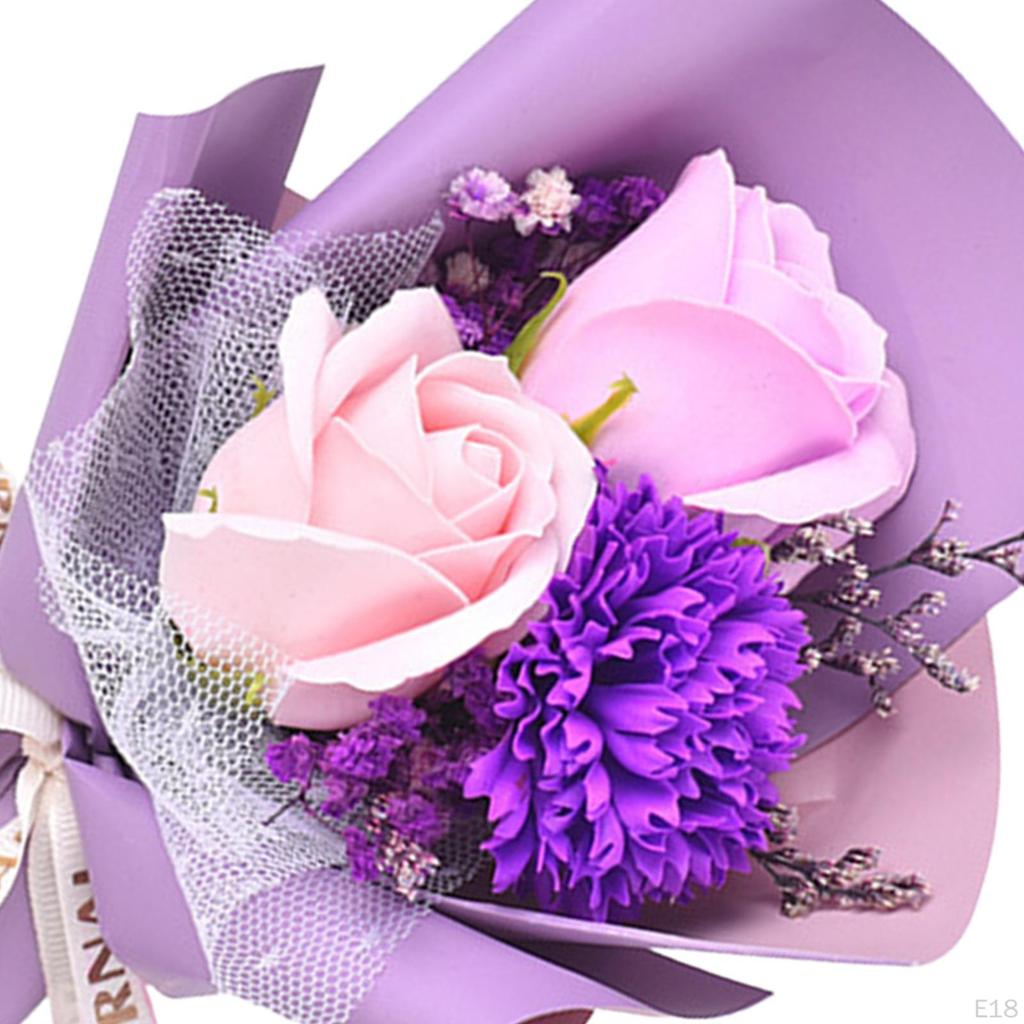 Мини-букет цветов из мыла, искусственный цветок для ванны, подарок на День Святого Валентина, цветочная композиция для