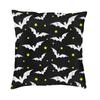Пастельный гот розовый черный летучие мыши скандинавский плед наволочка домашняя декоративная подушка для стула ведьмы на Хэллоуин 45x45 см наволочки