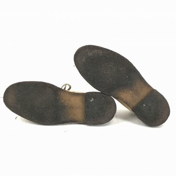 Индийские ботинки-чакка из замши на крепиновой подошве, размер 27.0, бежевый(ИСПОЛЬЗОВАЛ)