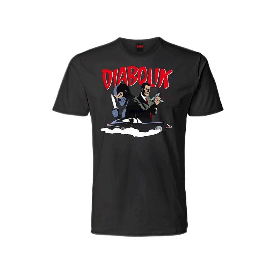 Diabolik and Ginko Original Official T-Shirt Jersey Black T-Shirt-