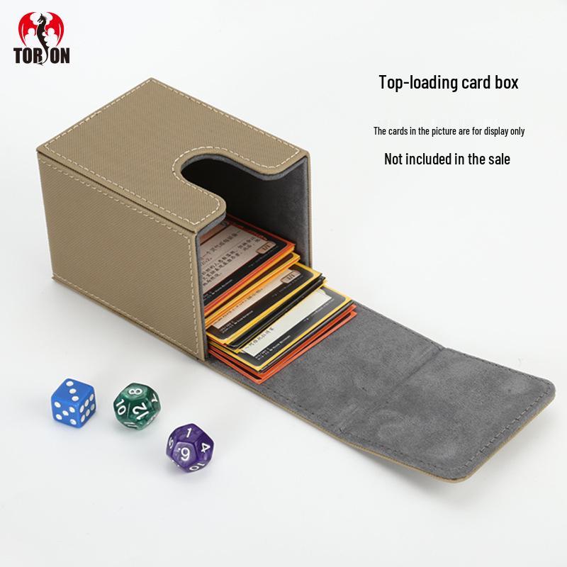 Вертикальный PU бокс для хранения карт с вставками для Yu-Gi-Oh, MTG, PTCG, CCG коллекционных карточек