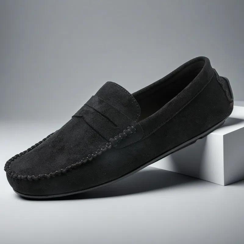 Designer Leather Casual Shoes for Men, High Quality Fashion Comfortable Loafers Flats, Big Size Driving Moccasins Footwear