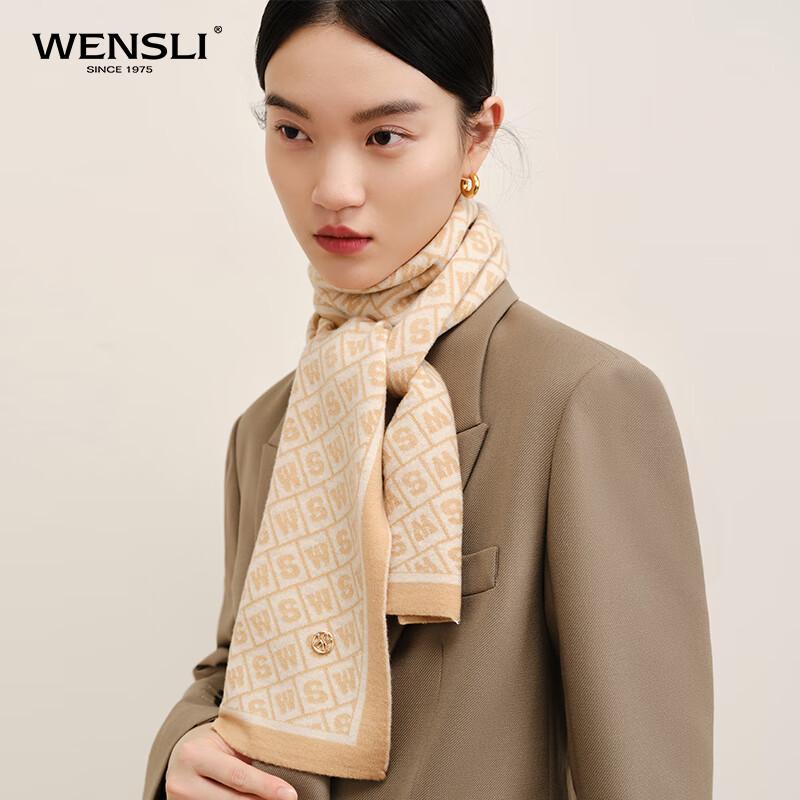WENSLI Women's Pure Wool Winter Scarf
