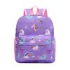 Cute Nylon Unicorn School Backpack For Girls Fashionable Print And Durable