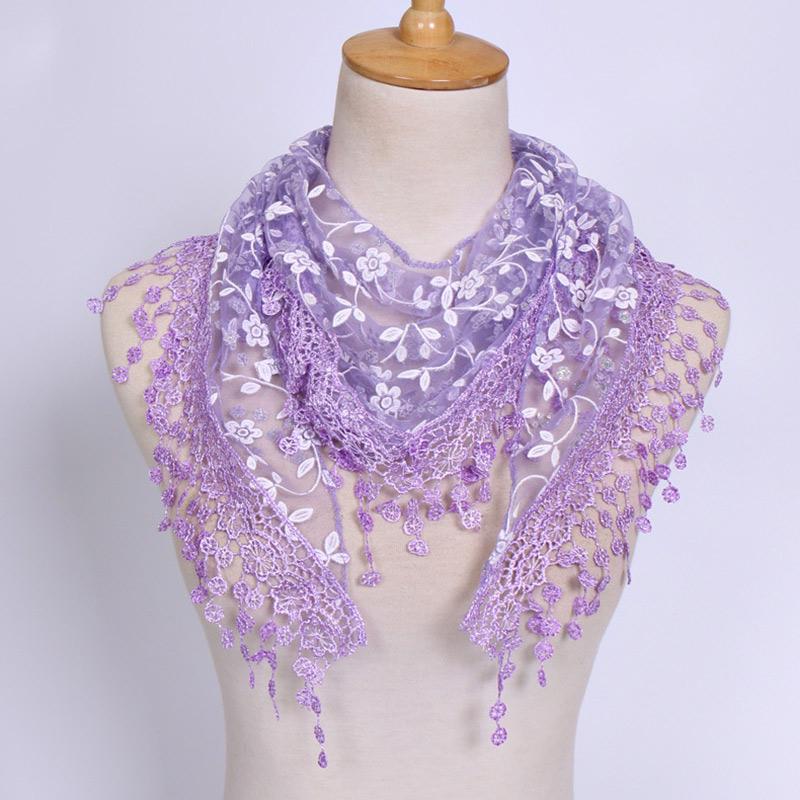 Женская мода, летняя одежда, аксессуары, кружевной шарф, шаль с кисточками и цветочным принтом, шарфы 150x40 см