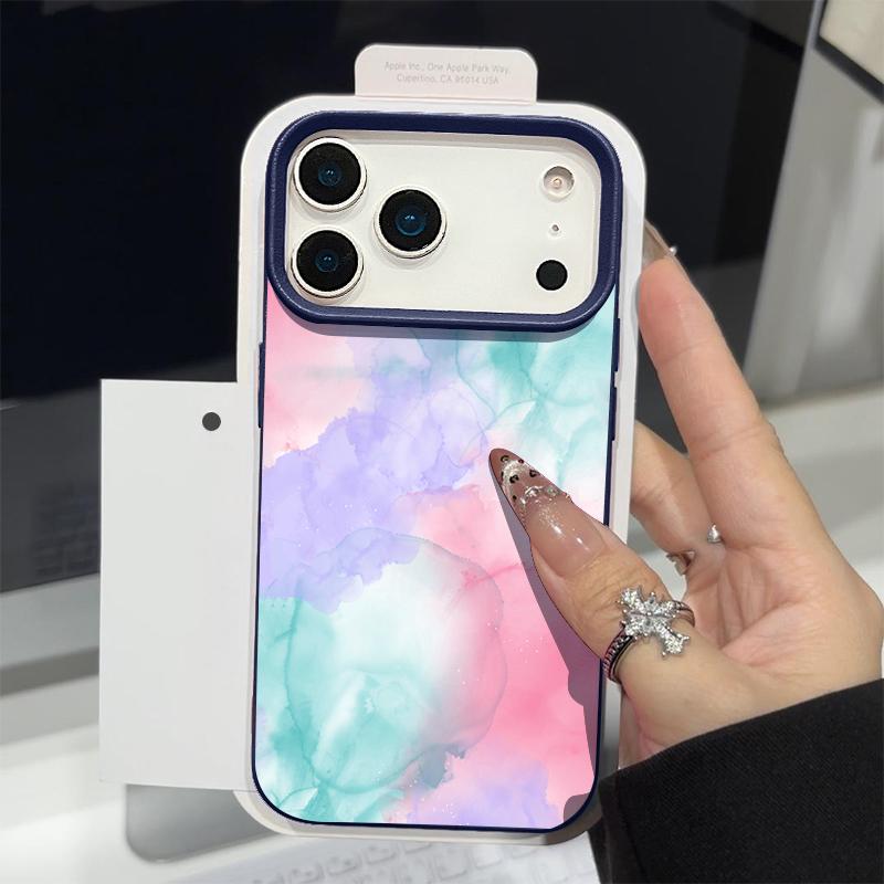 Чехол с мраморным узором для iPhone 17 18 Pro Max Кожаная текстура Силиконовый чехол для iPhone 16 15 14 13 Pro Max 16E 17E