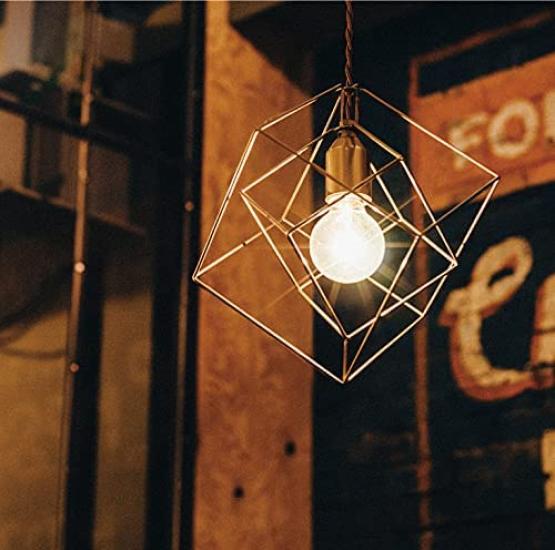 Interform LT-1093SQ Brace L Pendant Light (Bulb not included, sold separately) CubeSquare Large, Gold