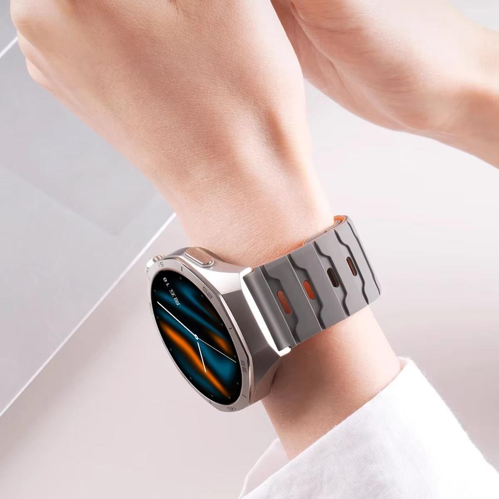 Ремешок для Samsung Galaxy Watch 7/FE/5 pro/6/4/Classic Магнитный силиконовый Браслет Huawei watch GT 2 3 4 5 6 pro 20 мм 22 мм Ремешки