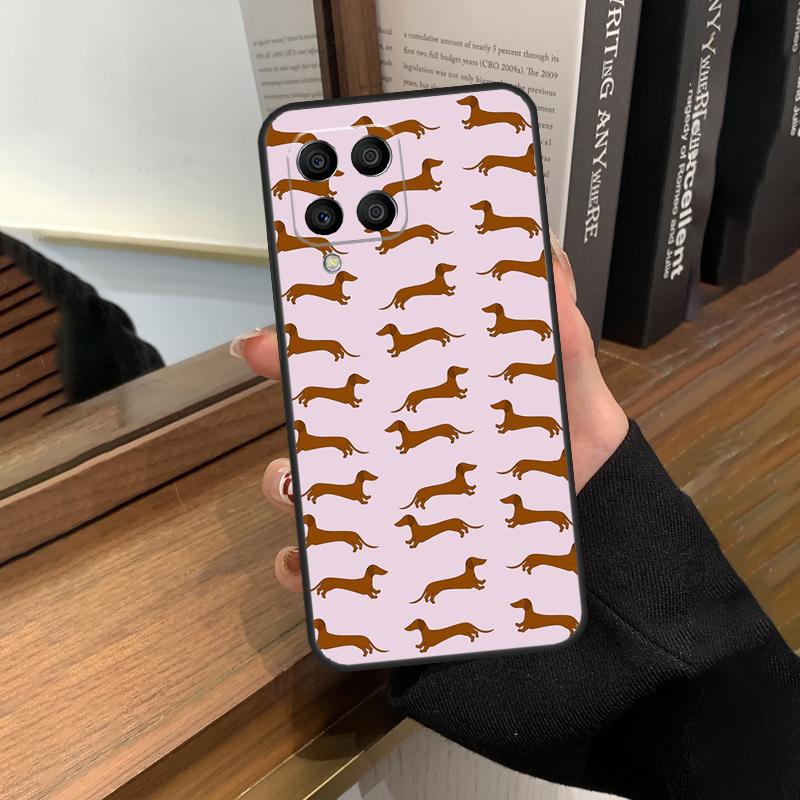 Милый такса Собака Горячий чехол Для Samsung Galaxy M56 M06 M16 M36 M52 M32 M12 M54 M34 M14 M35 M55 M15 M11 M31 M13 M53