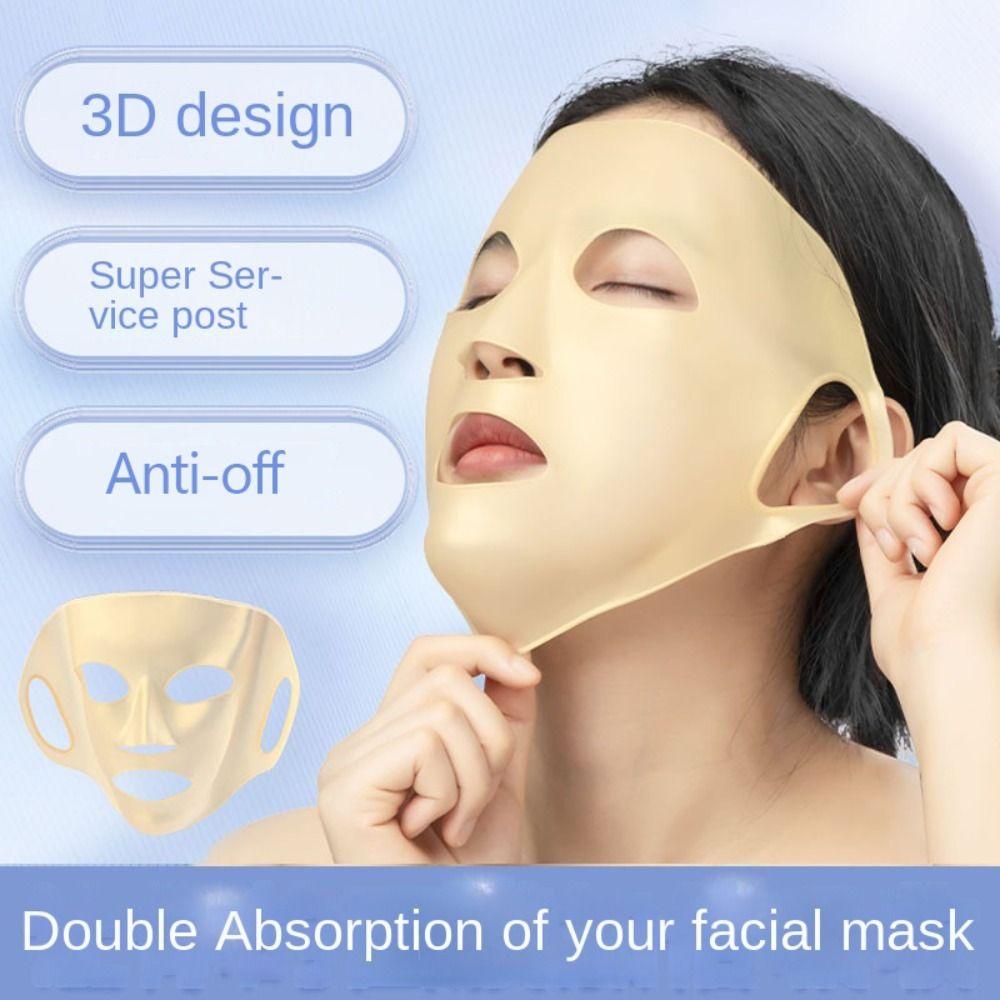 Hanging Ear Fixed Masks Holder Gel Sheet Mask Facial Masks Cover 3D Silicone Face Mask Holder
