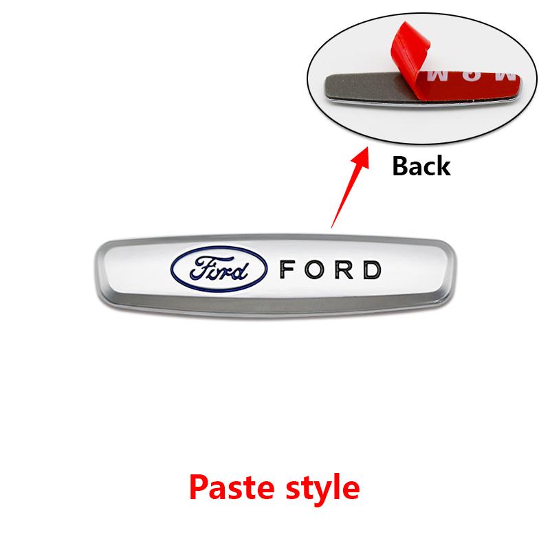 BBAO9 1/2Pcs 60mm 3D Metal Car Seat Interior Badge Emblem For Ford Mustang Shelby Cobra Focus Mondeo F150 MK2 Auto Tuning Accessories