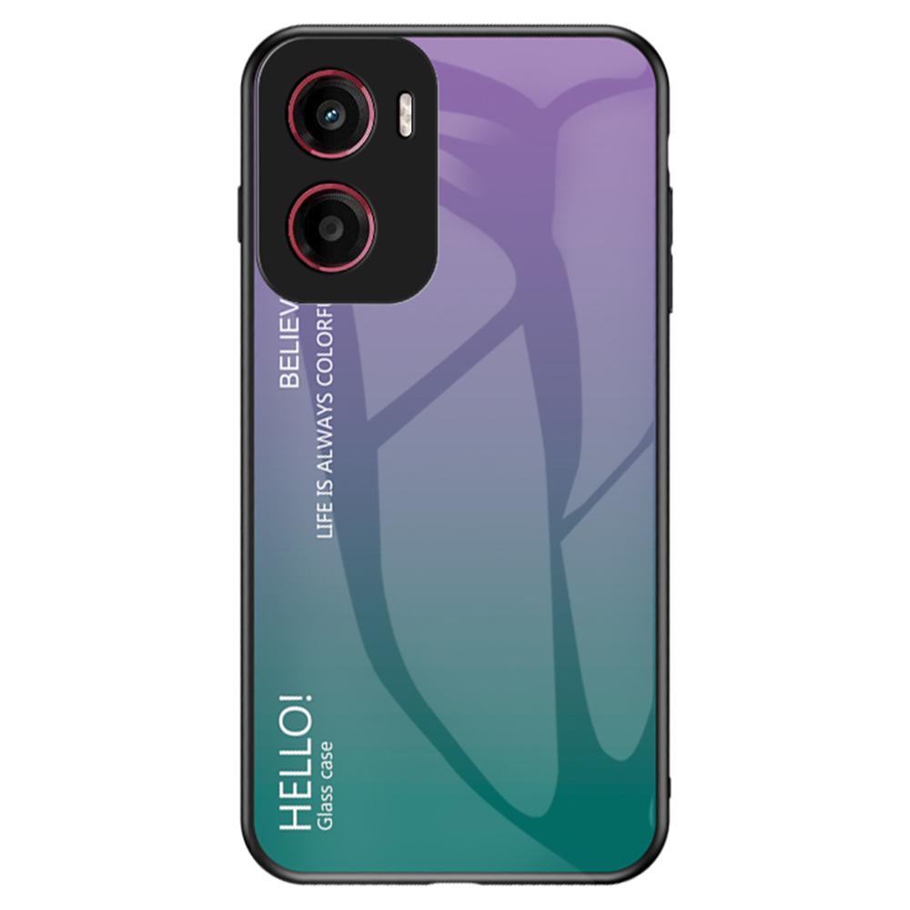 Для Motorola Moto G05 4G Чехол Защита от царапин Закаленное стекло+ПК+ТПУ Чехол для телефона