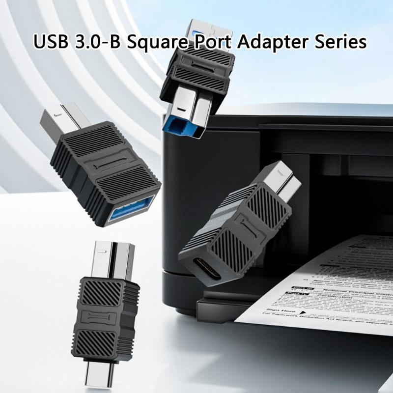 USB B USB3.0 Адаптер для принтера Type C на B Квадратный порт Конвертер Подключение Корпус для жесткого диска Копировальный аппарат Передаточный адаптер