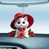 Car Pendant Acrylic Hanging Ornament Lightweight Kitty Pattern Christmas Tree Decoration for