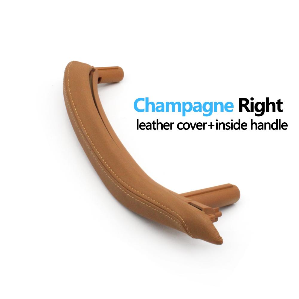 Передняя задняя пассажирская дверь автомобиля, отделка ручки с кожаным внешним чехлом для BMW X5 X6 F15