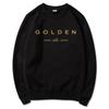 JungKook Golden Hoodie Women Aesthetic Standing Next To You Hoodies Unisex Album Letter Print Golden Pullovers Sweatshirts Korea