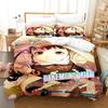 Комплект постельного белья Bakemonogatari Single Twin Full Queen King Size Bed Set Adult Kid Bedroom Duvetcover Sets Anime Bed Sheet Set