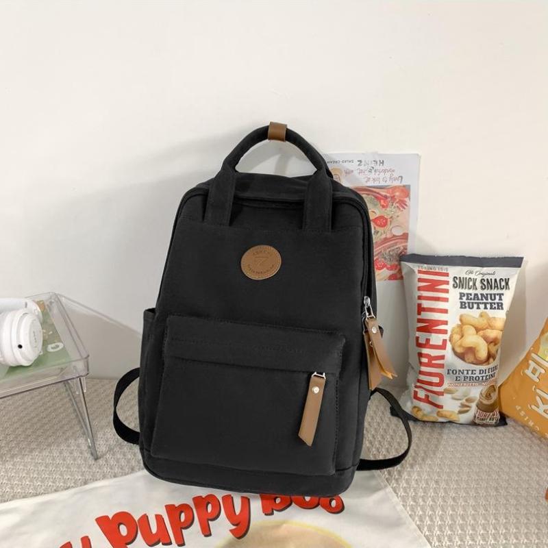 Рюкзак из холста для женщин, школьных подростков, студенческий ретро-рюкзак для занятий