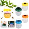 Wasps Traps, Solar Powered Bee Trap With UV LED Light Outdoor Hanging Traps, Reusable Hornets Trap For Indoor Outdoor Patio Garden Home