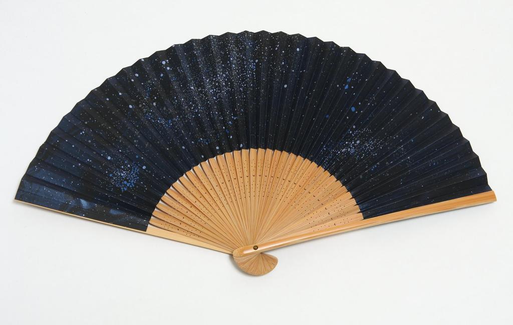 Hasegawa Kyoto Starry Sky Handmade by Kyoto Includes Fan Bag and Presentation Box Fan, Design, Artisans,