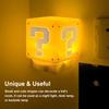 Question Block Illusion Night Light with Game Sound Effects, Bedside Lamp for Kids and Fans,