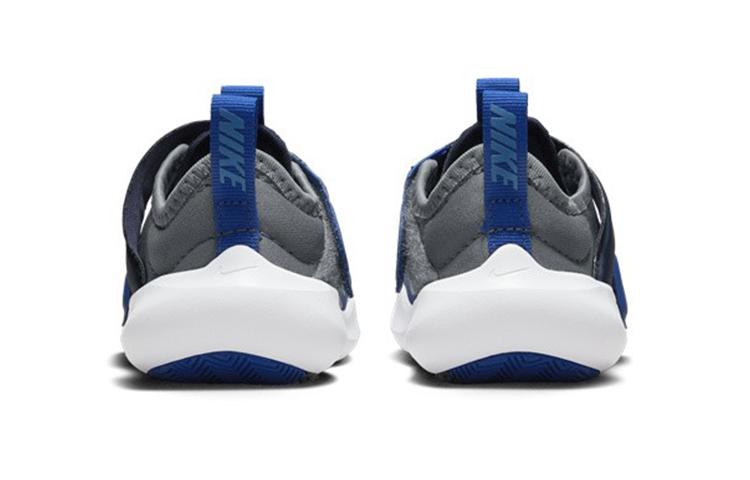 Nike Flex Advance Устойчивые к истиранию Устойчивые к истиранию Низкие детские туфли Сине-серые Для младенцев и малышей CZ0188-403
