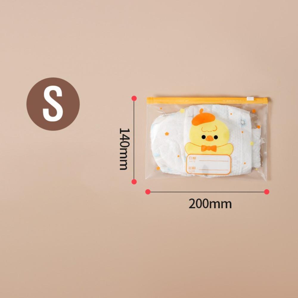 10 шт. Мультяшный многоразмерный классифицированный мешок для хранения, Портативный дорожный герметичный мешок, Мешочек для детской одежды/подгузников, Многофункциональная сумка-органайзер