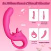 Вибратор для лизания клитора G-Spot, силиконовый стимулятор клитора с дилдо и 10 режимами лизания и вибрации, мультистимуляция, женские секс-игрушки