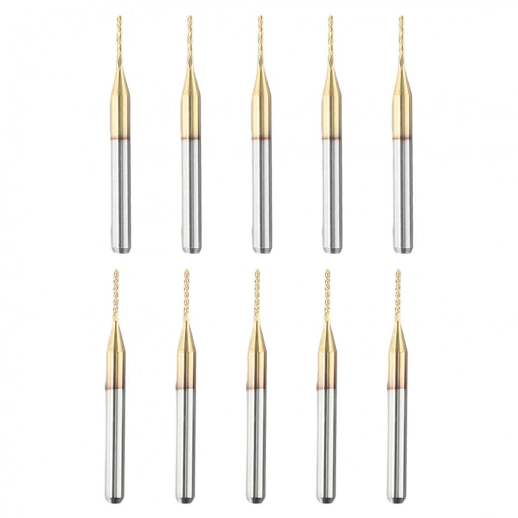 10 шт. Фреза 1 мм твердосплавная концевая фреза для гравировки с ЧПУ