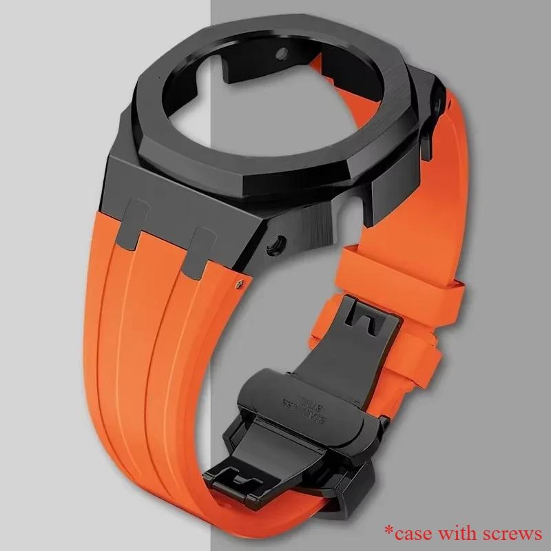 Металлический корпус 4-го поколения Безель Рамка GA2100 GAB2100 Casioak Мод Кит Модификация Рамка Для GA2110 Металлический Резиновый Ремешок Аксессуар Оптом