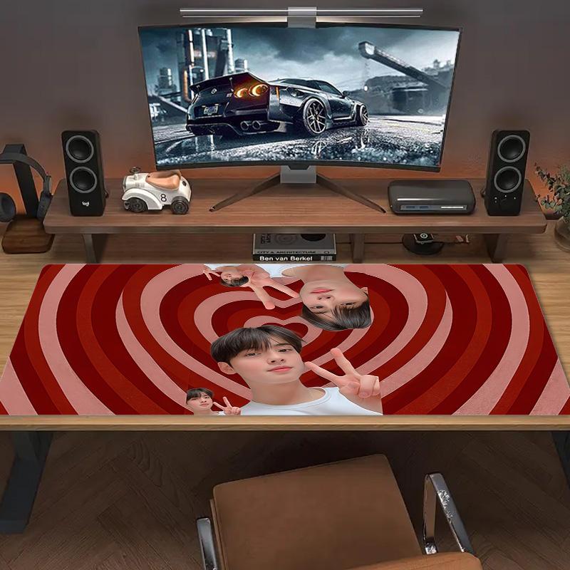 Heartbeat Color Mouse Pad Large Gaming Table Cushion Non-slip Laptop Tablet Big Mousepad XXL Mat Mini PC Playmat With Lock edge