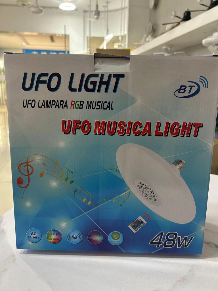New Colorful Bluetooth Smart UFO Light: LED Music & Remote-Controlled Atmosphere